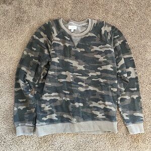 Lucky Brand camo sweatshirt top